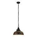Lampadario A Sospensione Vintage Grantham 1 Acciaio Marrone Antico 1 Luce E27 49819