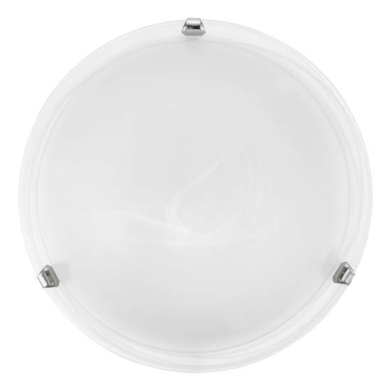 Plafoniera Contemporanea Salome Acciaio Cromo 2 Luci E27 7184