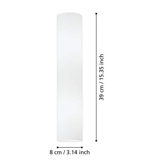 Applique Contemporanea Zola Acciaio 2 Luci E14 83406