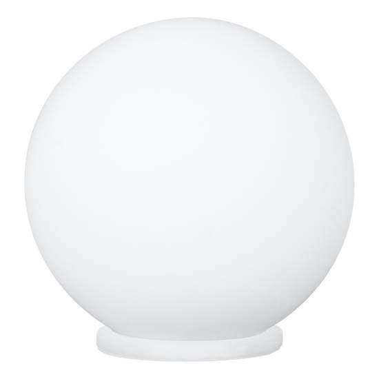 Lampada Da Tavolo Minimal Rondo Policarbonato Bianco 1 Luce E27 85264