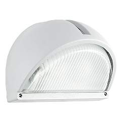 Applique Esterno Contemporanea Onja Alluminio Bianco Vetro 1 Luce E27 Applique Esterno Contemporanea Onja Alluminio Bianco Vetro 1 Luce E27