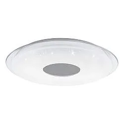 Plafoniera Moderna Lanciano-Z Acciaio Bianco 4 Luci Led Integrato 11,2W