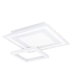 Plafoniera Moderna Savatarila-Z Acciaio Bianco 4 Luci Led Integrato 2,7W