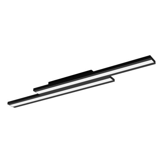 Plafoniera Contemporanea Saliteras-Z Acciaio Nero 2 Luci Led Integrato 10,2W 900024