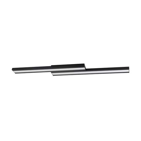 Plafoniera Contemporanea Saliteras-Z Acciaio Nero 2 Luci Led Integrato 10,2W 900024