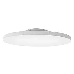 Plafoniera Moderna Turcona-Z Acciaio Bianco Luce Led Integrato 34,2W