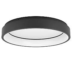 Plafoniera Contemporanea Marghera-Z Acciaio Nero 4 Luci Led Integrato 6,5W