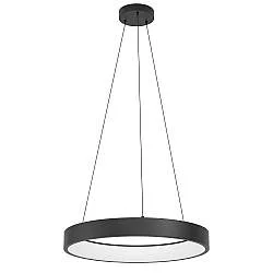 Lampadario A Sospensione Contemporaneo Marghera-Z Acciaio Nero 4 Luci Led 6,5W