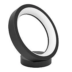 Lampada Da Tavolo Contemporanea Marghera-Z Acciaio Nero 4 Luci Led Integrato 4W