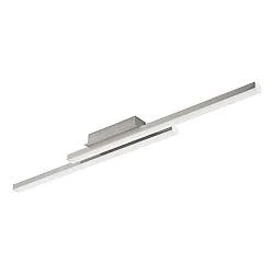 Plafoniera Contemporanea Fraioli-Z Alluminio Nichel Satinato 2 Luci Led 17W