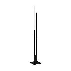 Piantana Contemporanea Fraioli-Z Alluminio Nero 2 Luci Led Integrato 17W