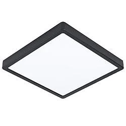 Plafoniera Quadrata Esterno Contemporaneo Argolis-Z Alluminio Nero Led