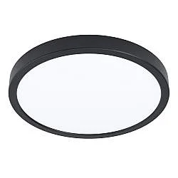Plafoniera Tonda Esterno Contemporaneo Argolis-Z Alluminio Nero Led