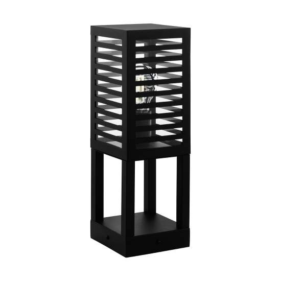 Piantana Esterno Contemporaneo Alamonte 3 Alluminio Nero E27 900138