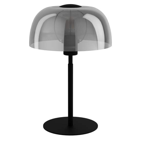Lampada Da Tavolo Contemporanea Solo 2 Acciaio Nero 1 Luce E27 900141
