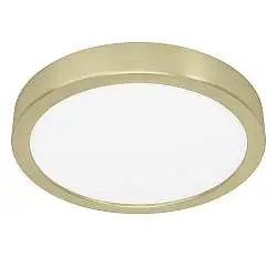 Plafoniera Moderna Fueva 5 Acciaio Ottone Led Integrato 17W 3000K Ip20