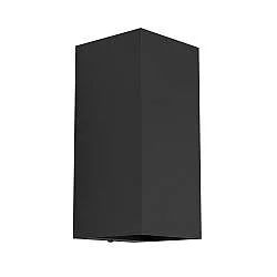 Applique Esterno Moderna Eremitana Metallo Nero Led