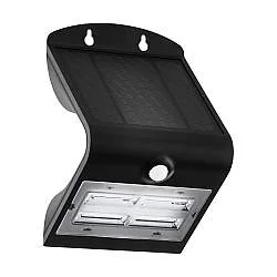 Applique Esterno Moderna Lamozzo Policarbonato Nero E Trasparente Led