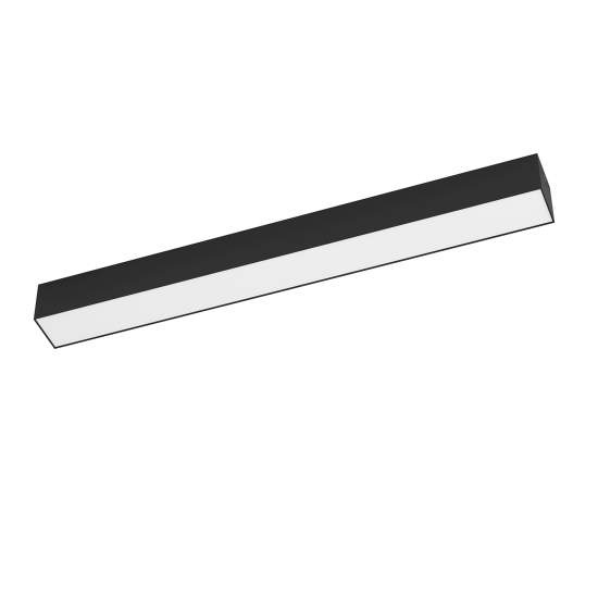 Plafoniera Grande Esterno Moderna Salitta Alluminio Nero Policarbonato Bianco Led 900262