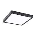 Plafoniera Quadrata Esterno Argolis 2 Acciaio Nero Policarbonato Bianco Led 900281