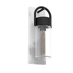 Applique Esterno Contemporanea Carraro Acciaio Grigio 1 Luce E27