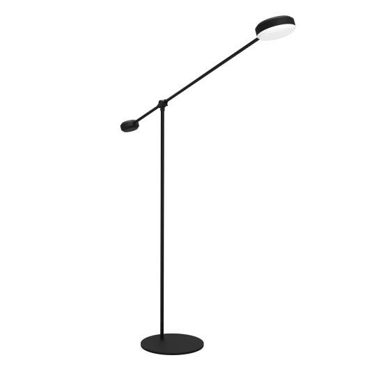 Piantana Contemporanea Clavellina Acciaio Nero Luce Led Integrato 24W 900354