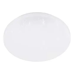 Plafoniera Moderna Frania-S Acciaio Bianco Luce Led Integrato 18W