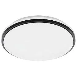Plafoniera Contemporanea Pinetto Acciaio Bianco Luce Led Integrato 15,6W Ip44