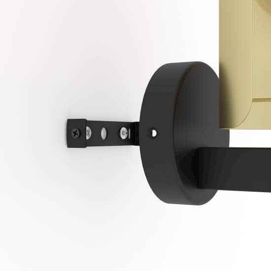 Applique Moderna Hayes Acciaio Nero 1 Luce E27 900375