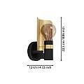 Applique Moderna Hayes Acciaio Nero 1 Luce E27 900375