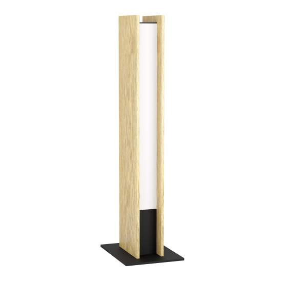 Lampada Da Tavolo Moderna Anchorena-Z Legno Marrone Luce Led Integrato 16W 900391