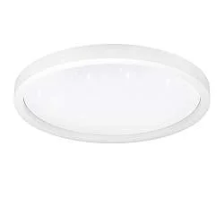 Plafoniera Moderna Montemorelos-Z Alluminio Bianco Luce Led Integrato 34,5W