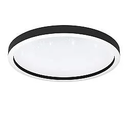 Plafoniera Moderna Montemorelos-Z Alluminio Nero Luce Led Integrato 34,5W