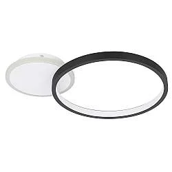 Plafoniera Moderna Gafares Alluminio Nero Luce Led Integrato 15W