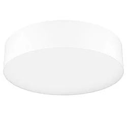 Plafoniera Moderna Romao-Z Acciaio Bianco Luce Led 35W Ip20