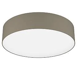 Plafoniera Moderna Romao-Z Acciaio Bianco Luce Led Integrato 35W Ip20