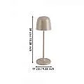 Lampade Da Tavolo Esterno Mannera Alluminio Marrone Policarbonato Bianco Led 900461