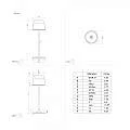 Lampade Da Tavolo Esterno Mannera Alluminio Marrone Policarbonato Bianco Led 900461