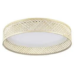 Plafoniera Contemporanea Luppineria Policarbonato Bianco Luce Led Integrato 20W