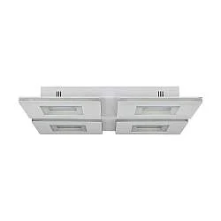 Plafoniera Contemporanea Padrogiano-Z Acciaio Bianco Luce Led Integrato 26,2W