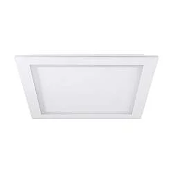 Plafoniera Contemporanea Padrogiano-Z Acciaio Bianco Luce Led Integrato 35,5W