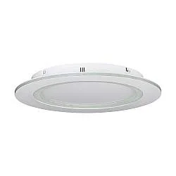 Plafoniera Contemporanea Padrogiano-Z Acciaio Bianco Luce Led Integrato 26,5W
