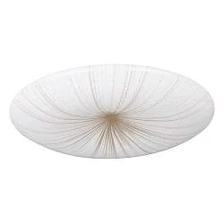 Plafoniera Contemporanea Nieves 1 Acciaio Bianco Luce Led Integrato 10W
