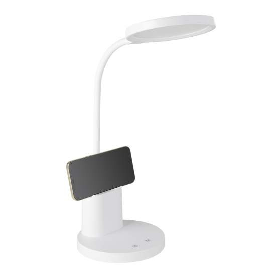 Lampada Da Tavolo Minimal Brolini Policarbonato Bianco Luce Led Integrato 2,1W 900529
