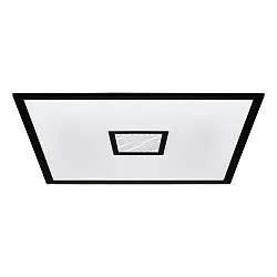 Plafoniera Moderna Bordonara Alluminio Nero Luce Led Integrato 36W