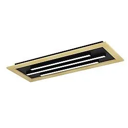 Plafoniera Moderna Tirrenara Acciaio Nero 1 Luce Led Integrato 9,2W