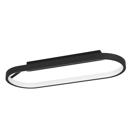 Plafoniera Contemporanea Codriales Alluminio Nero Luce Led Integrato 27W 900631