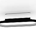 Plafoniera Contemporanea Codriales Alluminio Nero Luce Led Integrato 27W 900631