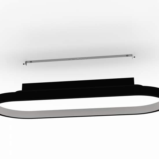 Plafoniera Contemporanea Codriales Alluminio Nero Luce Led Integrato 27W 900631