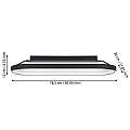 Plafoniera Contemporanea Codriales Alluminio Nero Luce Led Integrato 27W 900631